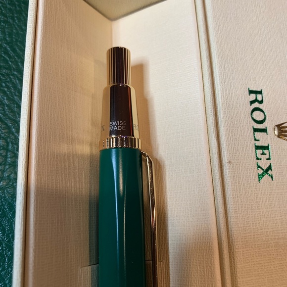 Rolex Ballpoint Pen - Green Gold - Retractable - AD Gift - Rare Item - Picture 4 of 6